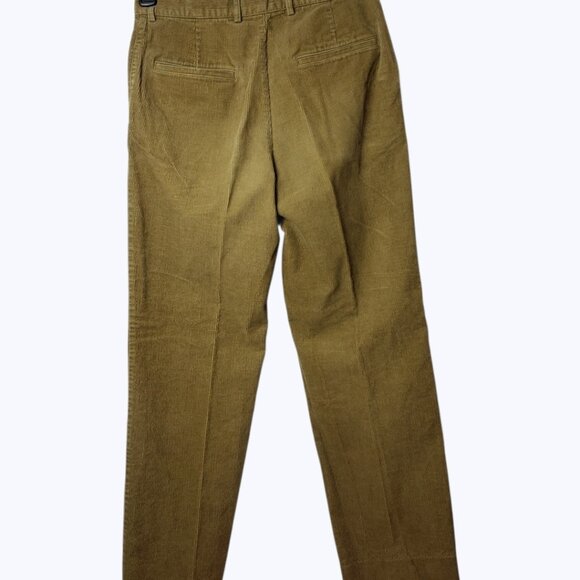 Michel Rene Vtg Mens Corduroy Pants Straight Fit Cotton Blend khaki Size 30 - Picture 2 of 16